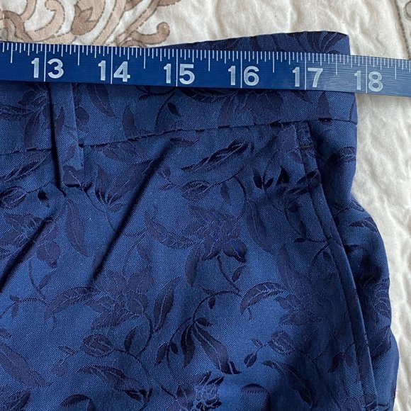 ETRO Tailored Blue Jacquard chino trousers Large EUR 48 / US 12 - Picture 7 of 10